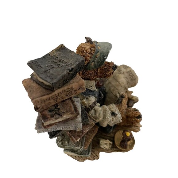 Boyds Bears Resin The Hardest Thing NThe World To Do Is Income Taxes 22622 Read - Picture 4 of 9